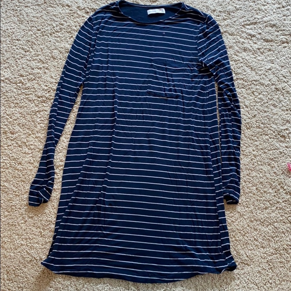 Striped shirt dress